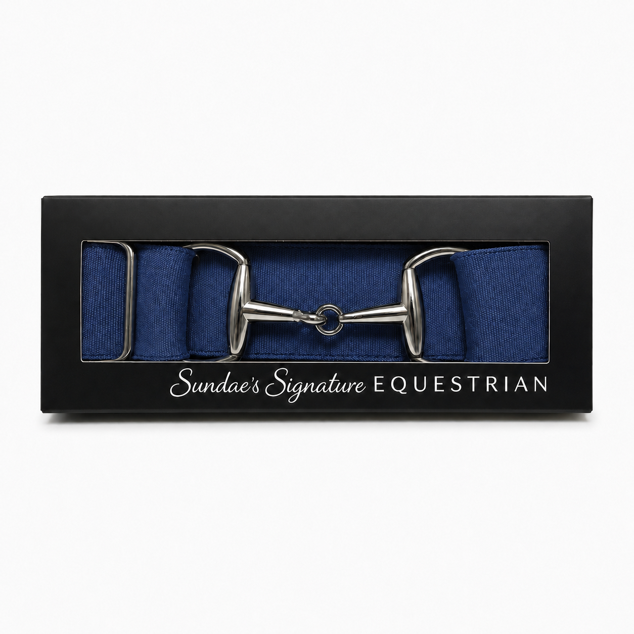 Navy Snaffle Belt