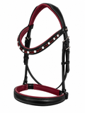 Aurelia Cavesson Bridle - Burgundy