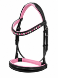 Aurelia Cavesson Bridle - Rose
