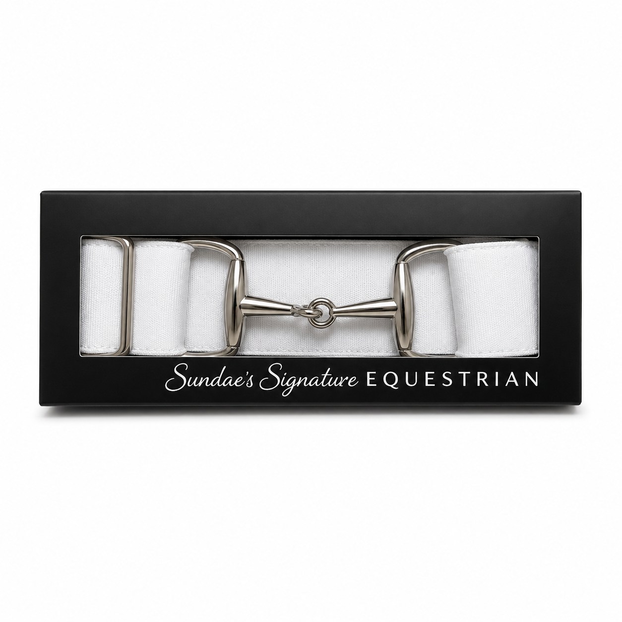 White Snaffle Belt