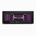 Plum Snaffle Belt