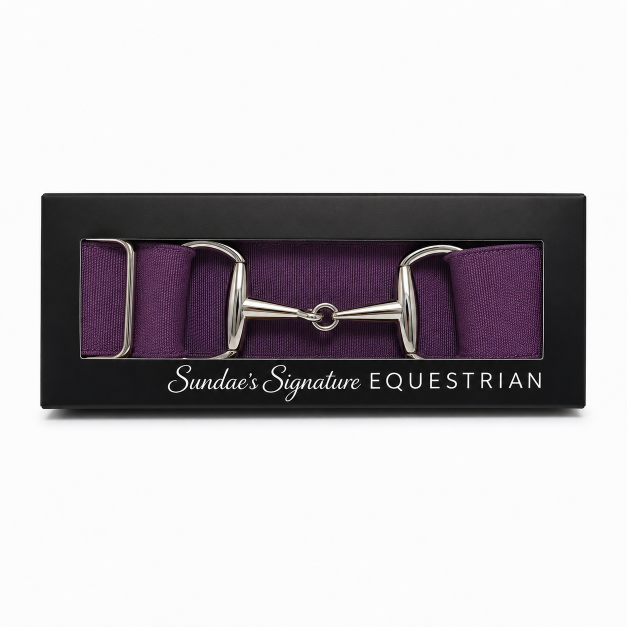 Plum Snaffle Belt